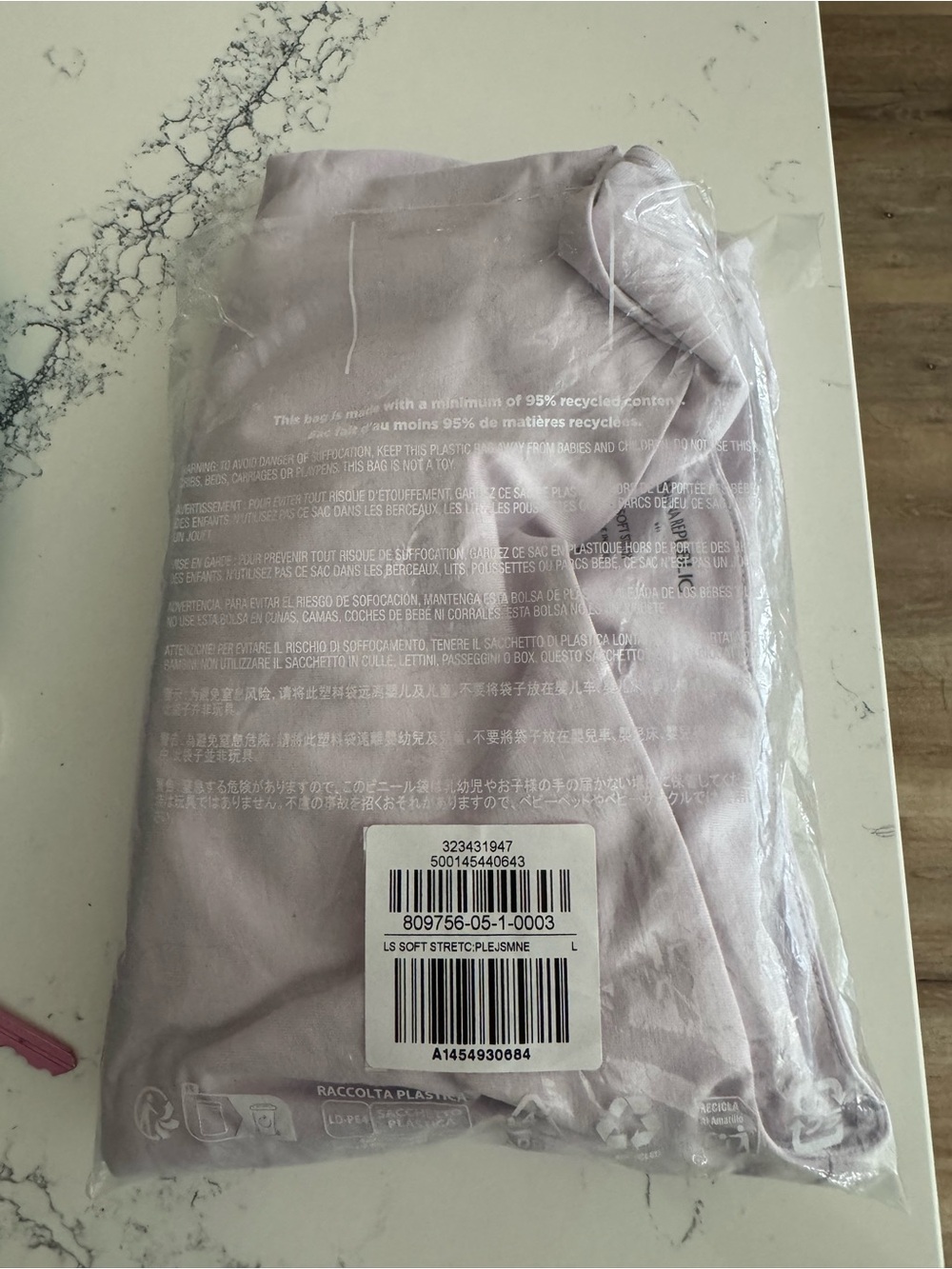 Banana Republic Light Lavender Long Sleeve Boatneck Top - Picture 4 of 4
